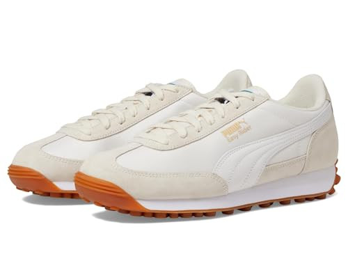 PUMA Women's Easy Rider Vintage Sneaker, Alpine Snow White Gold, 6.5 | Amazon (US)