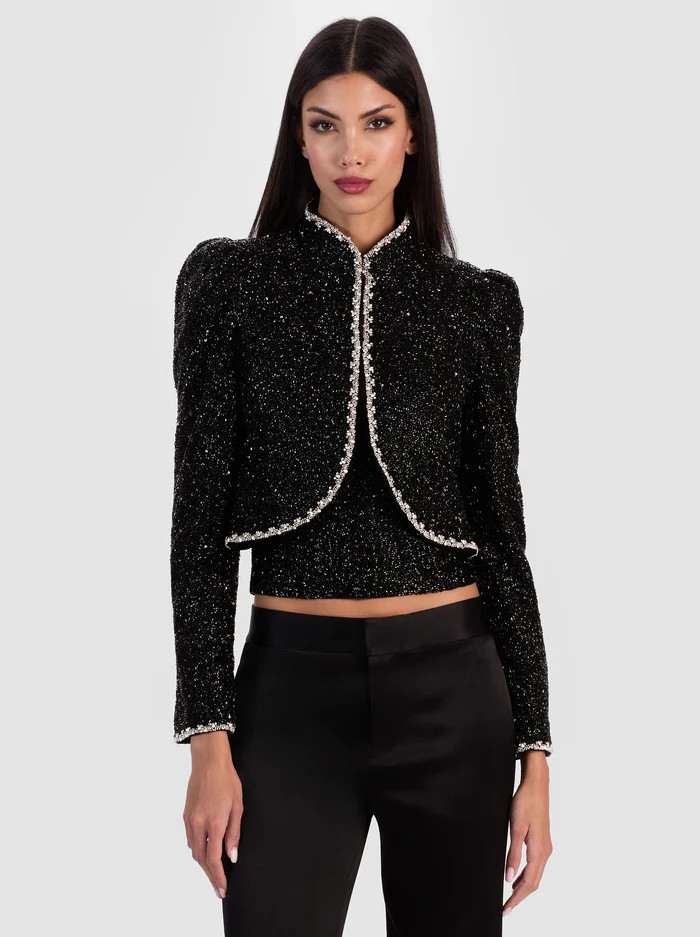 ILARIA EMBELLISHED JACKET | Alice + Olivia
