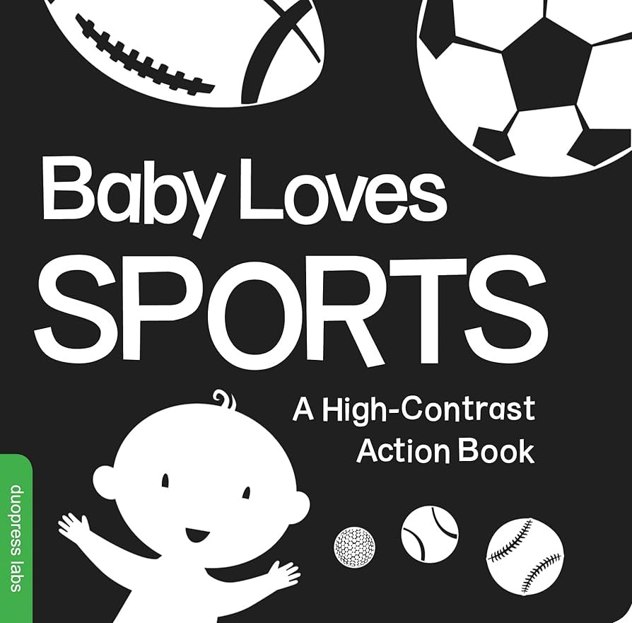 Baby Loves Sports: A High-Contrast Baby Board Book to Help with Visual Development (High-Contrast... | Amazon (US)