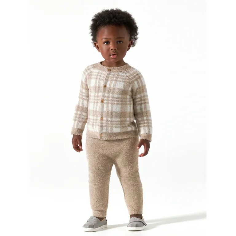 Modern Moments by Gerber Baby Boy or Girl Gender Neutral Long Sleeve Cozy Cardigan Sweater & Pant... | Walmart (US)