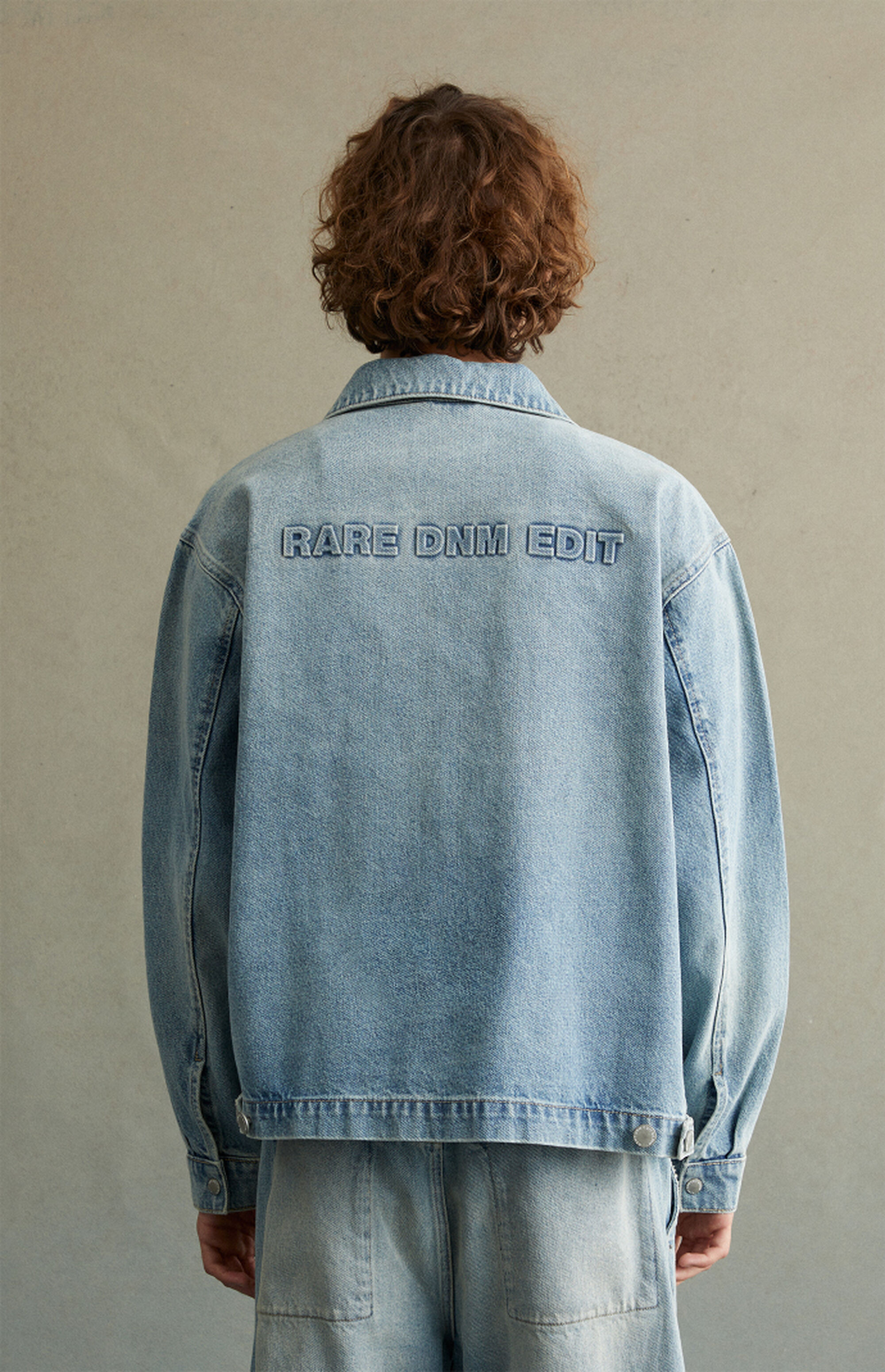 RARE DNM EDIT Light Indigo Embossed Gas Jacket | PacSun