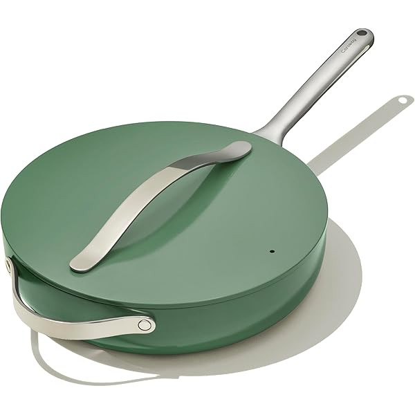 Caraway Nonstick Ceramic Frying Pan (2.7 qt, 10.5") - Non Toxic, PTFE & PFOA Free - Oven Safe & Compatible with All Stovetops (Gas, Electric & Induction) - Sage | Amazon (US)