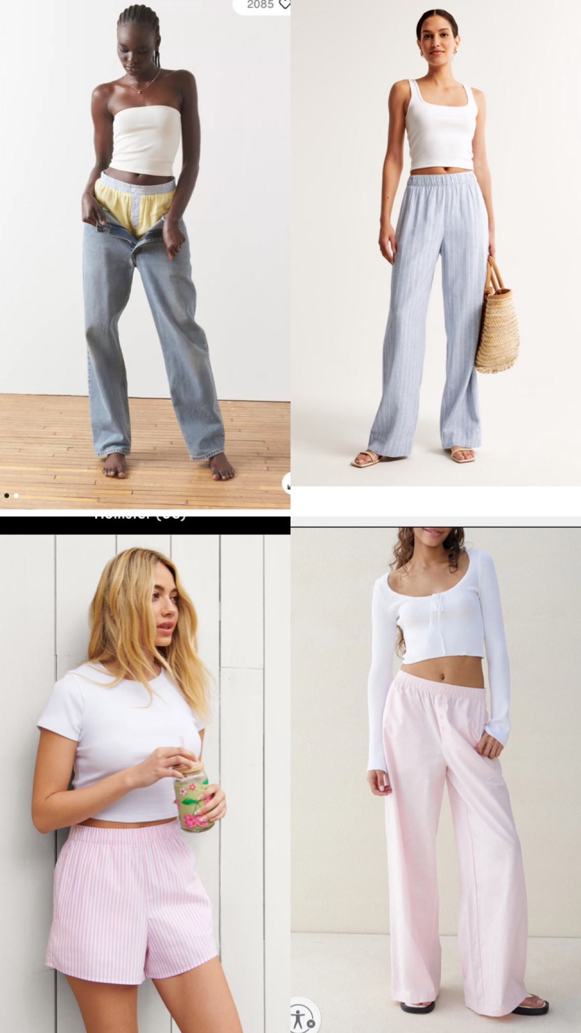 LOVING the boxer shorts + pull on linen pants vibe for summer 🩵 so easy and effortlessly chic..my go to vibe lately. Perfect as swim bottom cover up, travel outfit, European summer, or just a casual summer outfit. Linking a bunch of my favorites! Some are also on sale! 

#LTKStyleTip #LTKSummerSales #LTKFindsUnder50