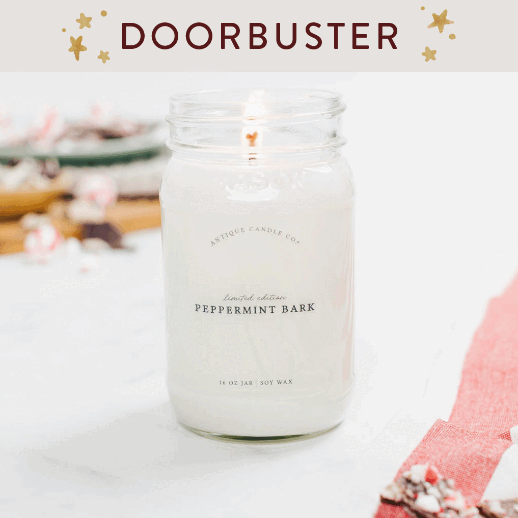 Peppermint Bark 16 oz candle | Antique Candle Co.