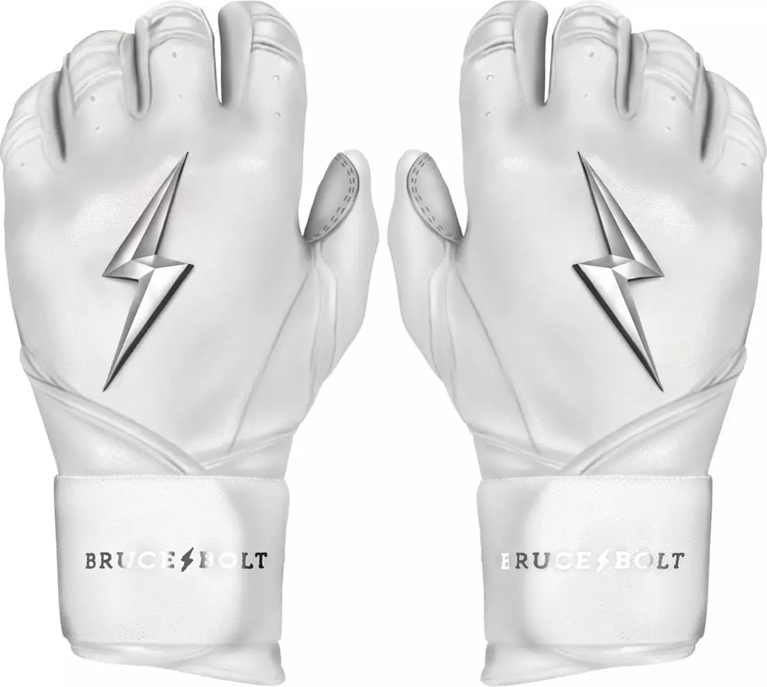 Bruce Bolt Youth Long Cuff Chrome Batting Gloves | DICK'S Sporting Goods