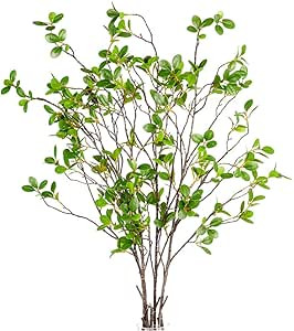 BohoSM 3 Pack Artificial Greenery Stems Branches for Vase Fake Stems Faux Green Stems Artificial ... | Amazon (US)