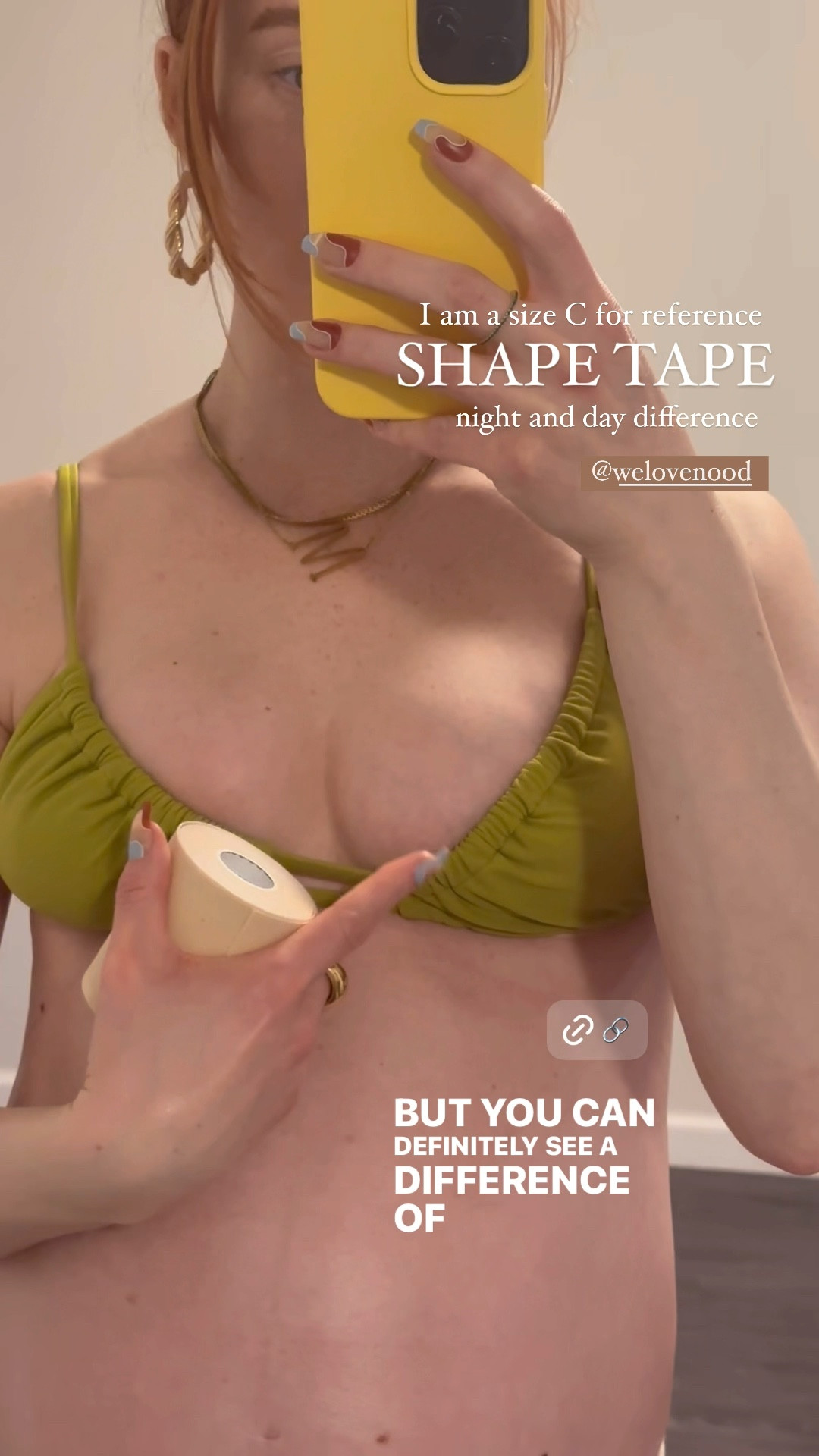 Nood’s shape tape makes all the difference! You can see the lift - I have size C cups for reference 

Adding some tape to the side - stopping right above the nipple. Easily peels off. There’s adhesive remover if your skin is extra sensitive 

The game changer lift and shape bra also creates a great lift if you are wearing something where the under boob area would be covered by clothing 

@welovenood 
#welovebood #lovenood #ad #springstyle 

#LTKFindsUnder50 #LTKBump #LTKStyleTip