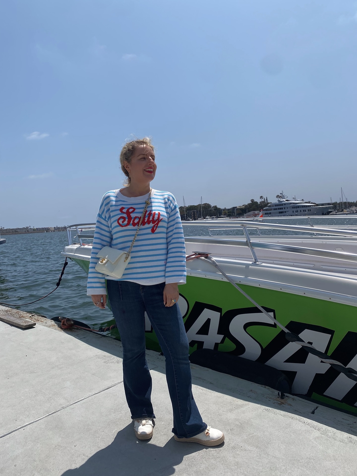 This @loft SALTY sweater + @toms sneakers nailed the assignment. Comfy, nautical, and low-key festive without screaming “flag shirt” 😅 

Wore it from brunch to Neiman’s to an appointment to wandering around Marina Del Rey. Zero outfit changes.

Also, it’s on sale right now so… if you’ve been eyeing it, this is your sign 👀

Swipe for how I styled it all day ➡️

 #petitestyle #ootd #marinadelrey #europeansummer #july4thoutfit #toms

#LTKWorkwear #LTKPetite #LTKTravel