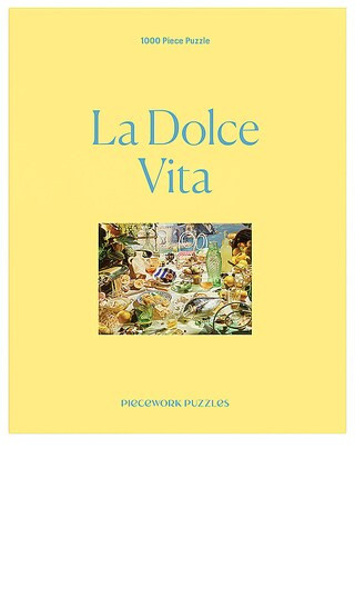 Piecework La Dolce Vita 1,000 Piece Puzzle in Yellow. | Revolve Clothing (Global)
