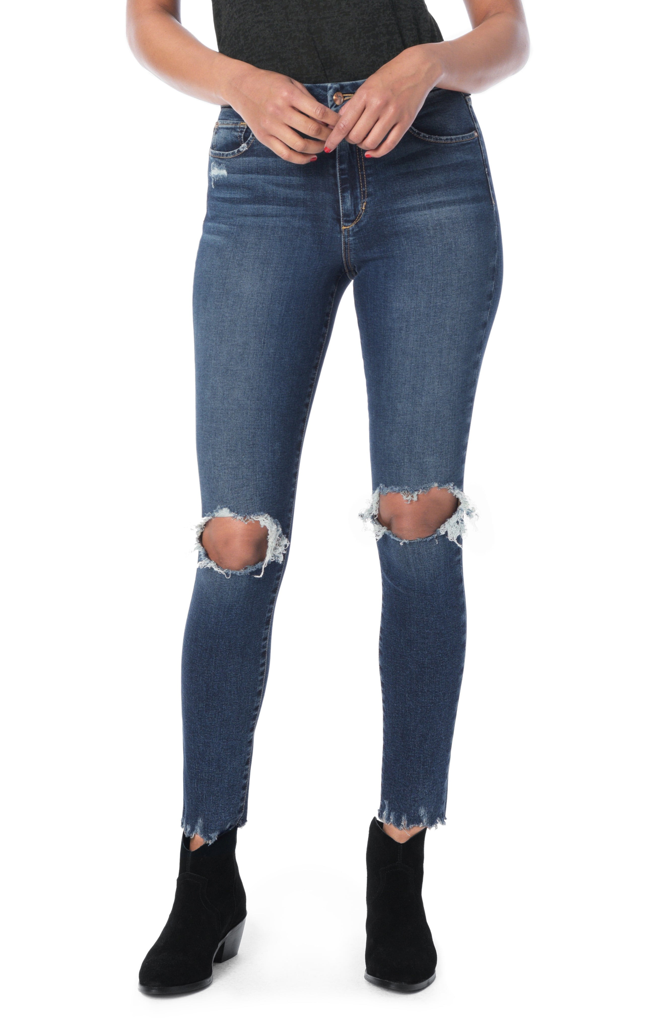 Joe's Hi Rise Honey Curvy Skinny Ankle Jeans (Rocky) | Nordstrom