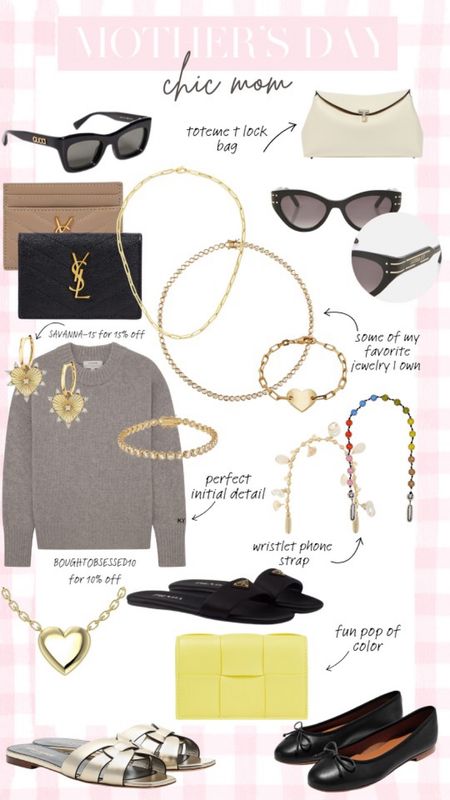 MOTHERS DAY GIFT GUIDE FOR THE CHIC MOM! Sunglasses, jewelry, Prada slides, a new wallet, a phone chain, cashmere.

#LTKitbag #LTKGiftGuide #LTKstyletip
