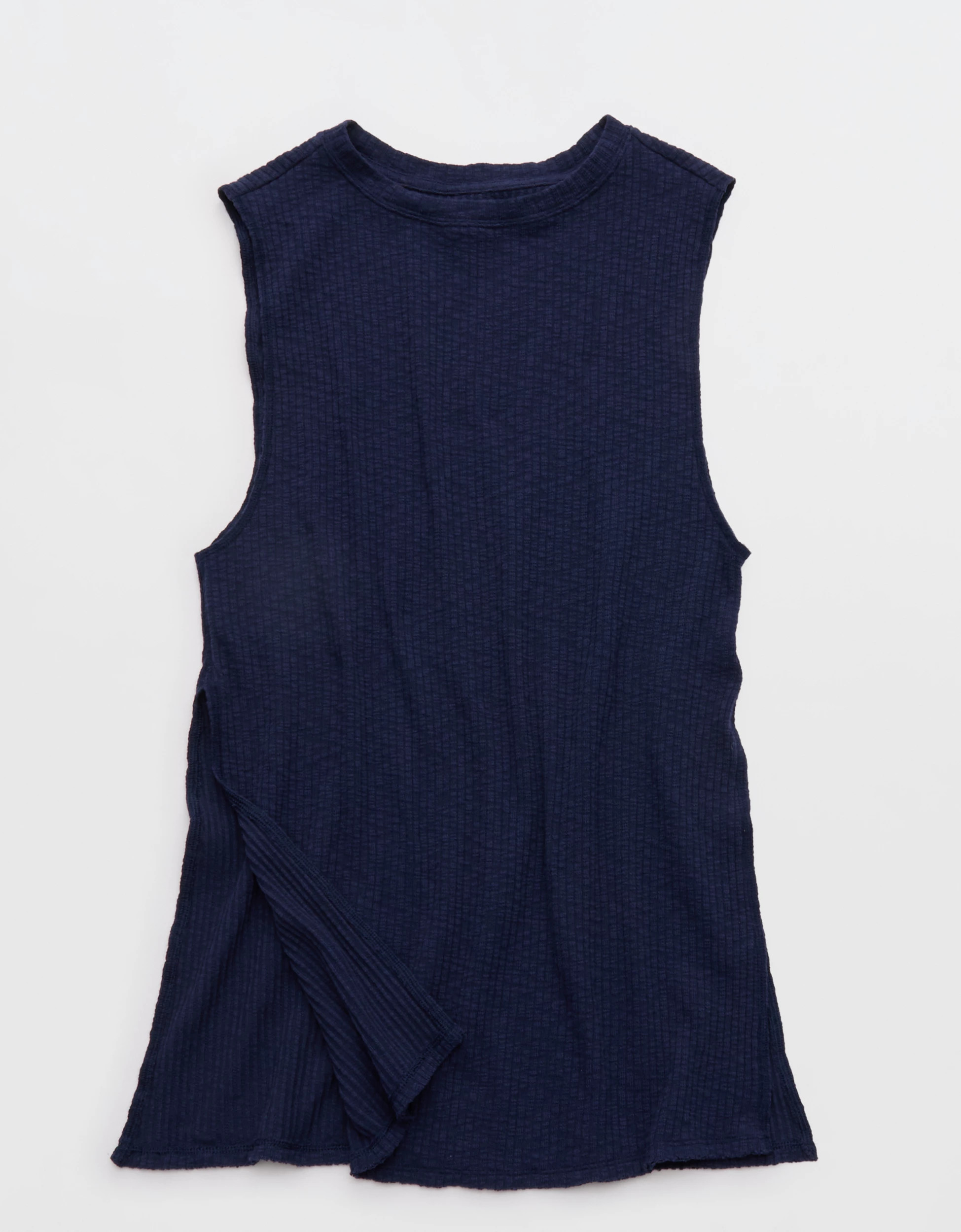 Aerie Textured Rib Tunic Tank Top | Aerie