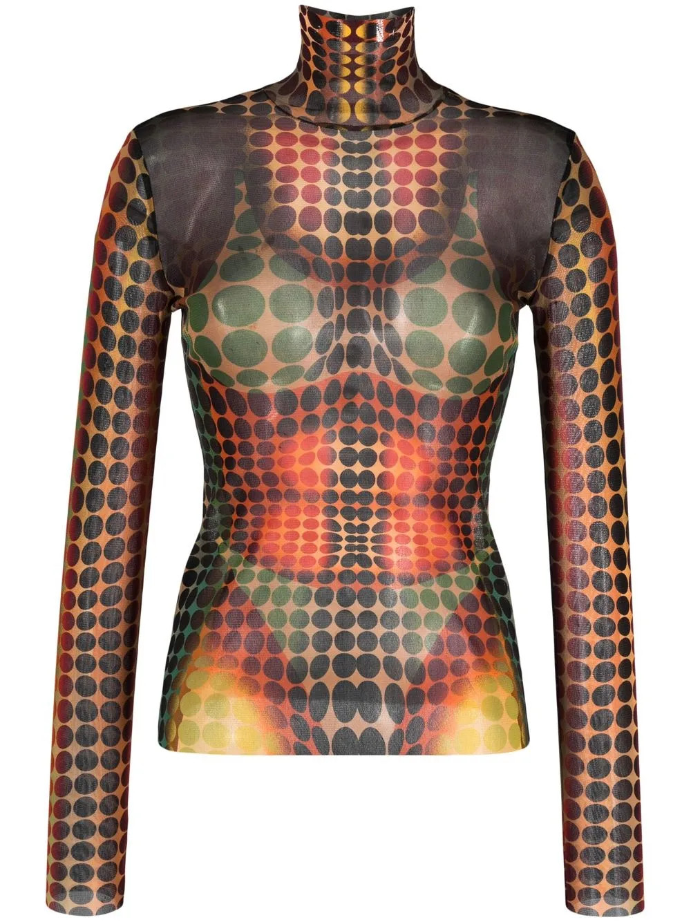 Jean Paul Gaultier The Orange dot-print Top - Farfetch | Farfetch Global