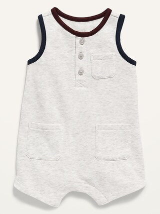 Unisex Sleeveless French Terry One-Piece for Baby | Old Navy (US)
