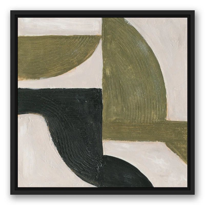 " Abstract Moody Shapes " Painting Print on Canvas | Wayfair North America