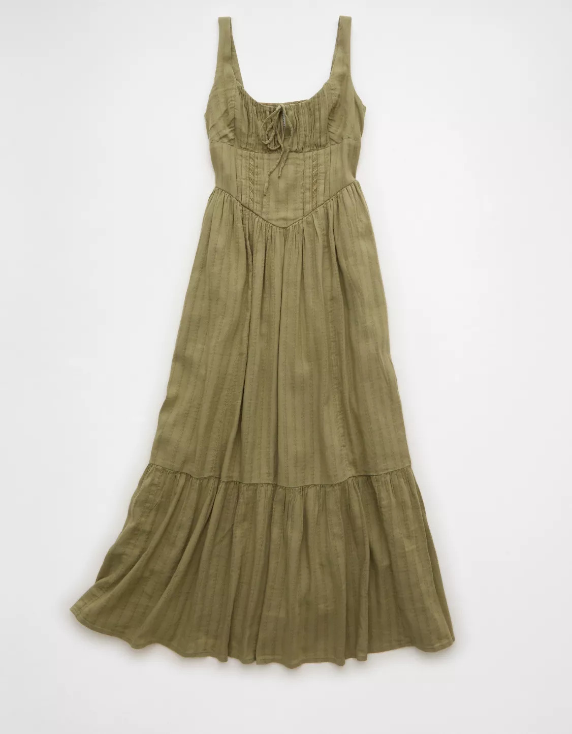 AE Catie Corset Midi Dress | American Eagle Outfitters (US & CA)