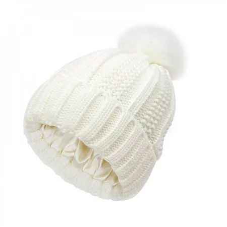 BRAND BIG SALE!Women s Autumn Winter Silky Stretch Hat Loose Woolen Hat Knit Beanies Hats Satin Knit | Walmart (US)