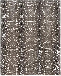 Wallard Antelope Cheetah Blue,Neutral,Grey,Mink Animal Contemporary Handmade 100% Woolen Area Rug... | Amazon (US)