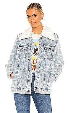 Durado Faux Fur Collar Denim Jacket
                    
                    Show Me Your Mumu | Revolve Clothing (Global)