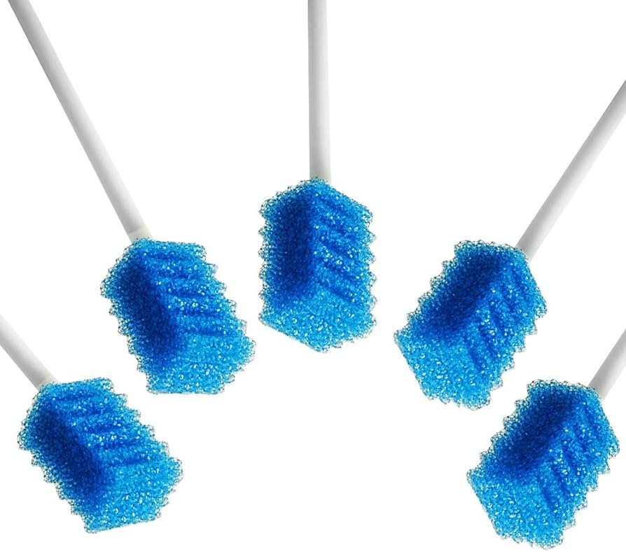 Oral Care Swabs Disposable- Blue 100 Counts | Amazon (US)