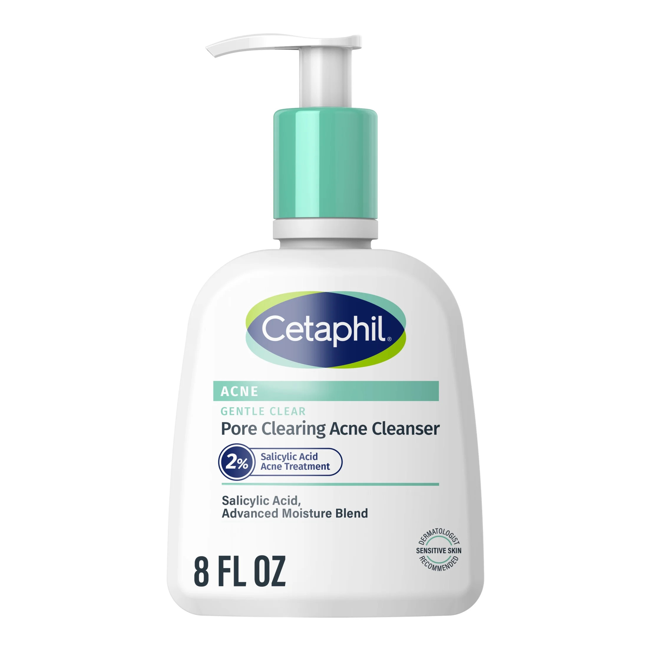 Cetaphil Gentle Clear Pore Clearing Acne Cleanser for Sensitive, Acne-Prone Skin, 8 fl oz | Walmart (US)
