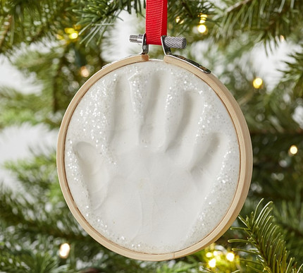 Click for more info about Baby's First Christmas Hand Print Ornament Kit