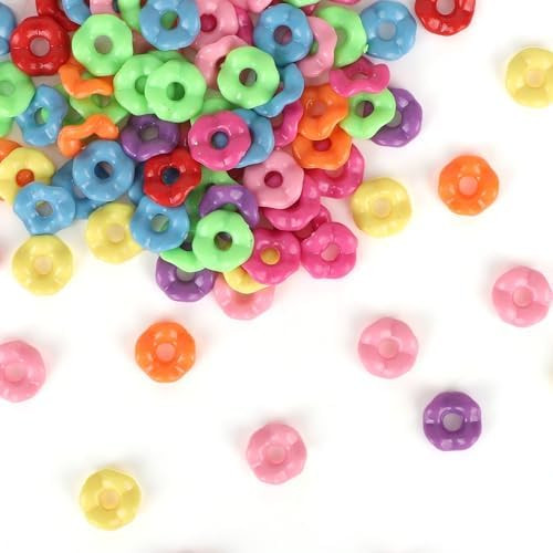 Penitue 100pcs 12mm Wavy Spacer Beads for Beaded Pens, 12 mm Mini Acrylic | Amazon (US)