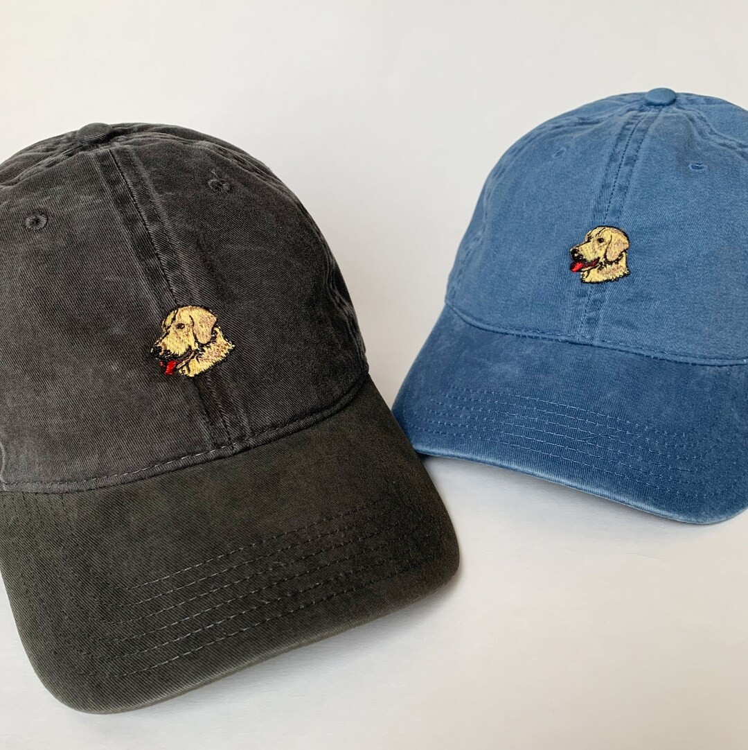 Golden Retriever Embroidered Washed Cap | Etsy (US)