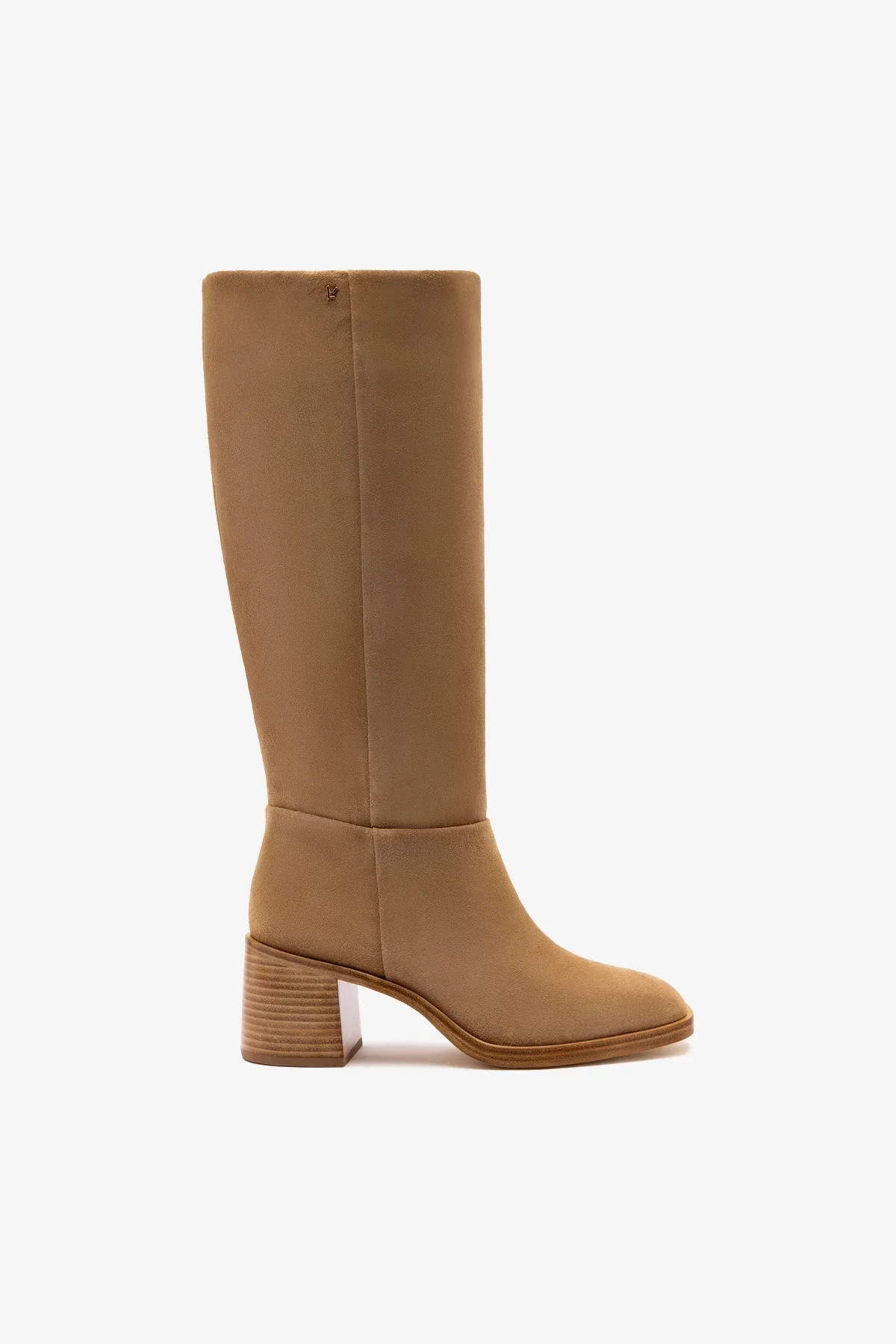 Ricky Boot In Peanut Suede | Larroude