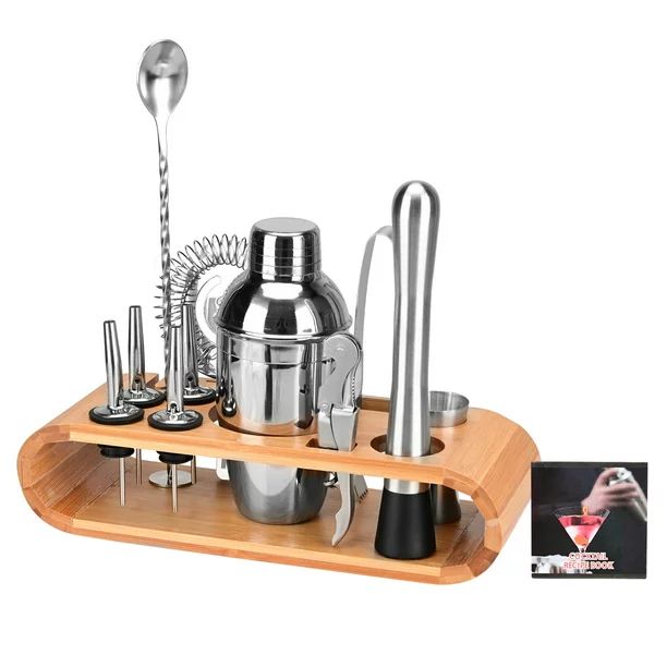 12 Piece Cocktail Shaker Set Stainless Steel Cocktail Shaker Set Bartender Kit Premium Cocktail M... | Walmart (US)