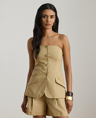 Women's Slim Fit Strapless Bustier Top | Macy's