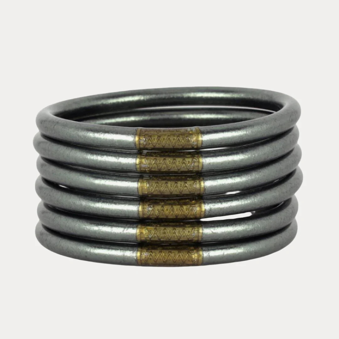 Graphite All Weather Bangles® (AWB®) - Serenity Prayer | BuDhaGirl