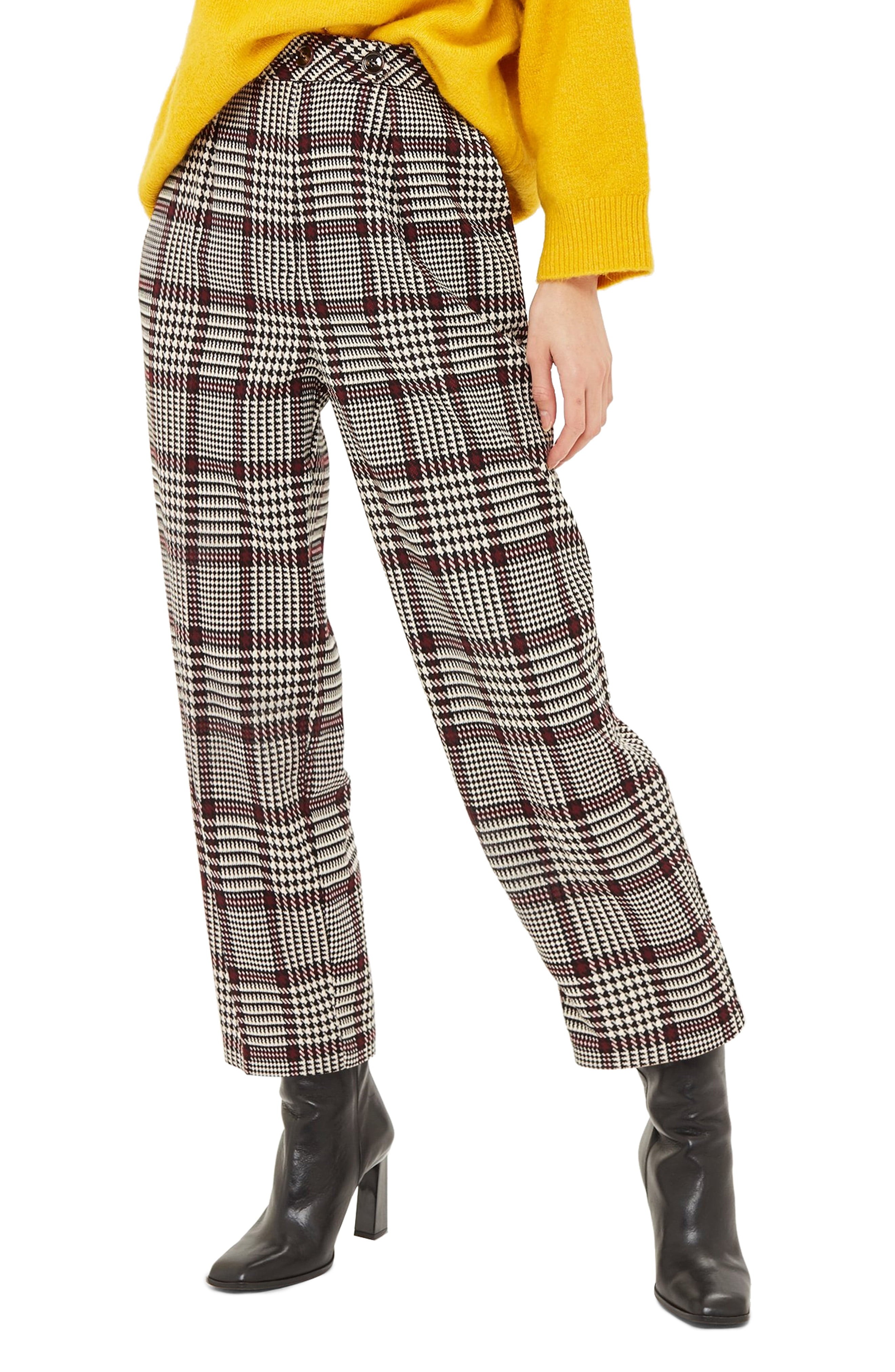 Topshop Suzy Check Peg Trousers | Nordstrom