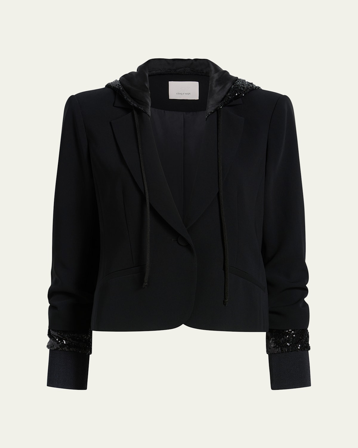 Sequin Hooded Le Petit Khloe Jacket | Bergdorf Goodman