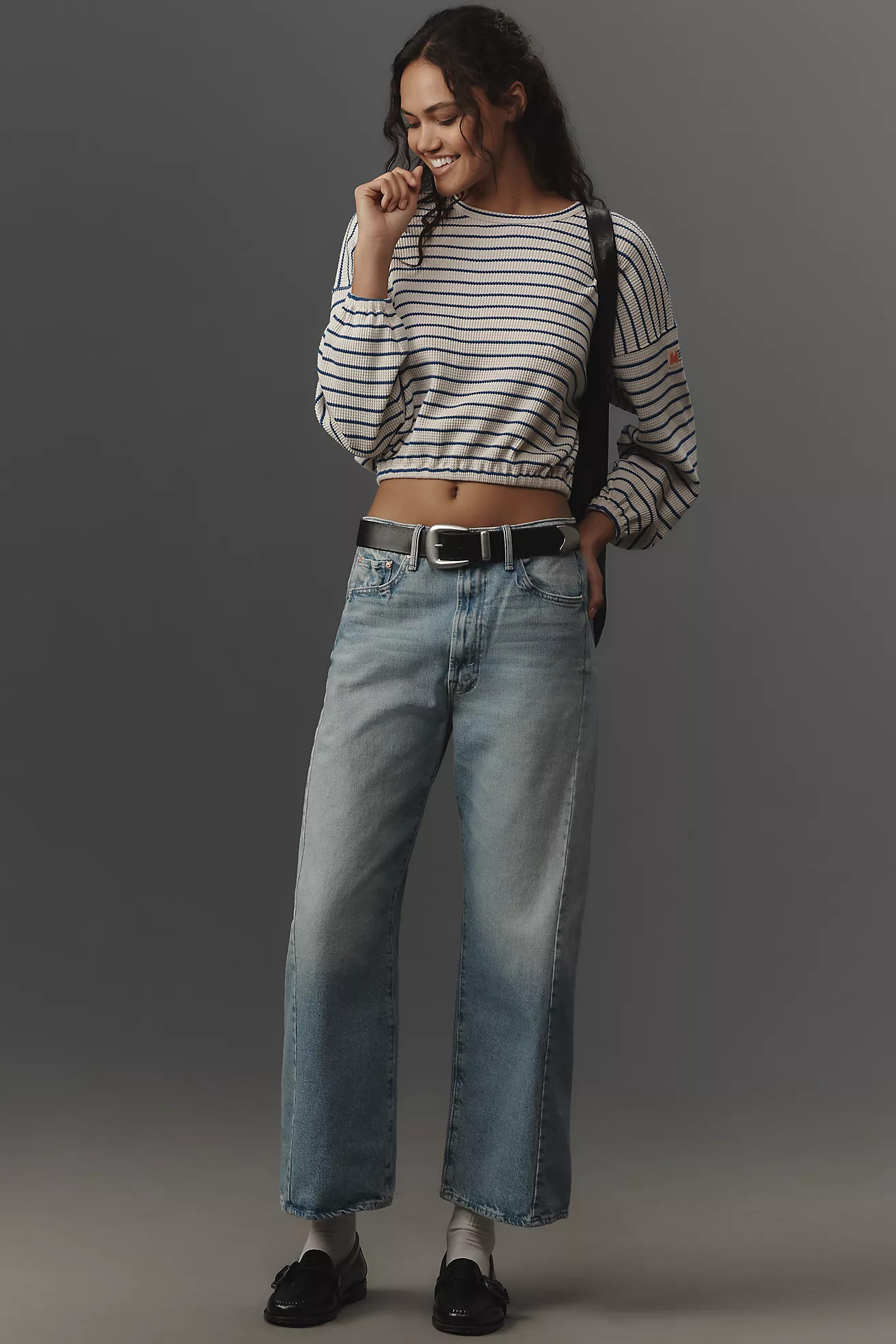 MOTHER The Half-Pipe High-Rise Taper Jeans | Anthropologie (US)