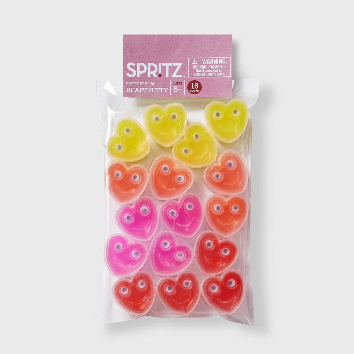 16ct Valentine's Giveaways Heart Putty - Spritz™ | Target