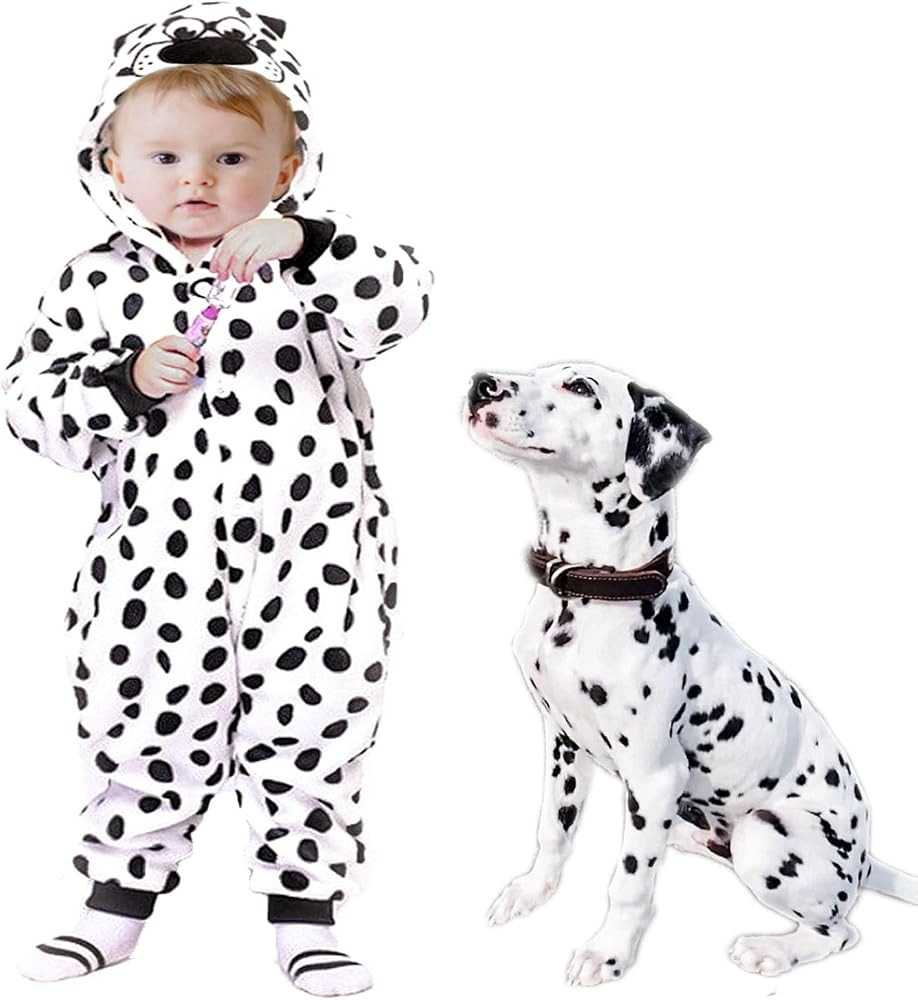 Dalmation Costume Baby Boy's Girl's Animal Bodysuit Baby Boy Girl Halloween Costume | Amazon (US)