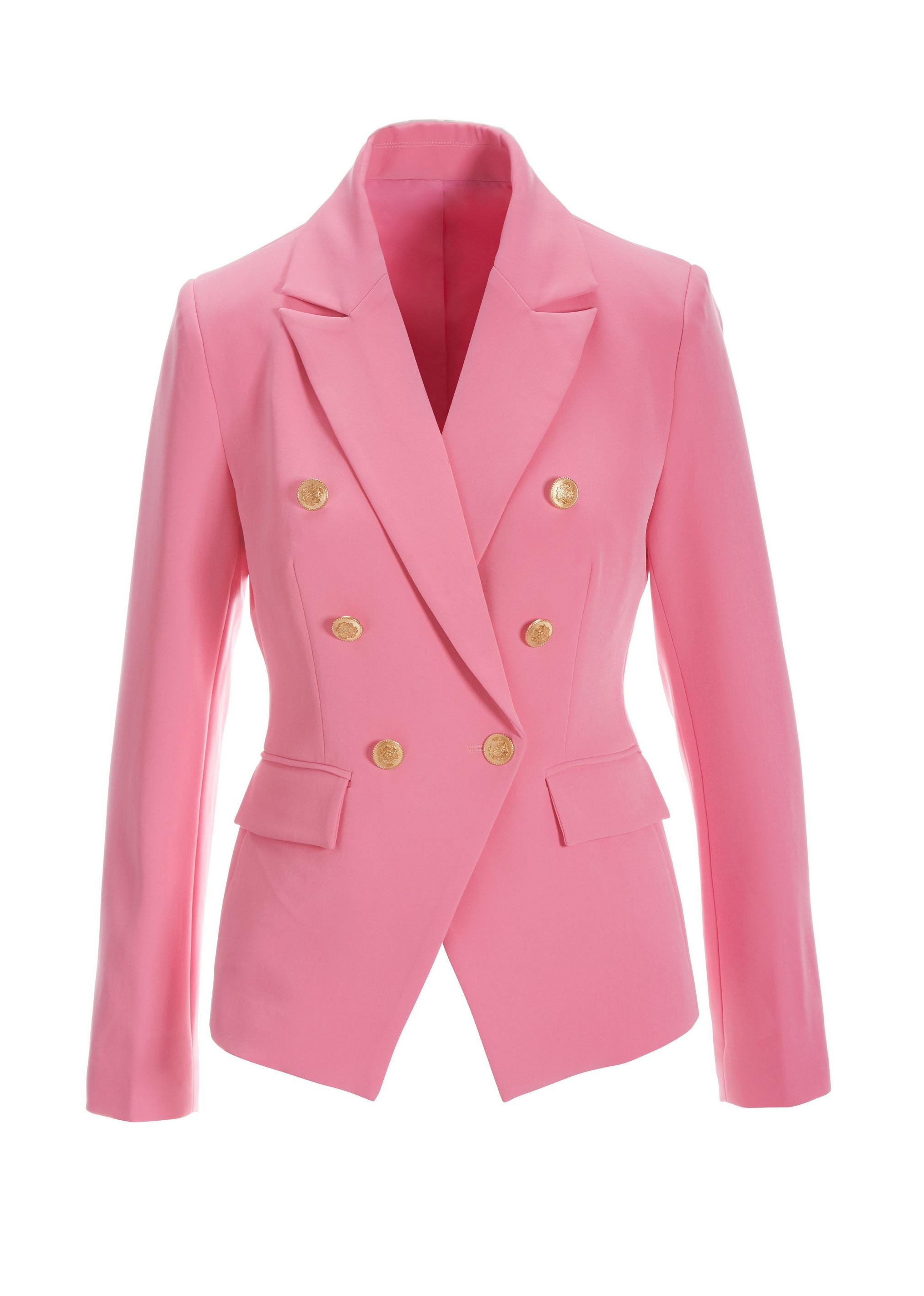 Crepe Double-Breasted Blazer | Boston Proper