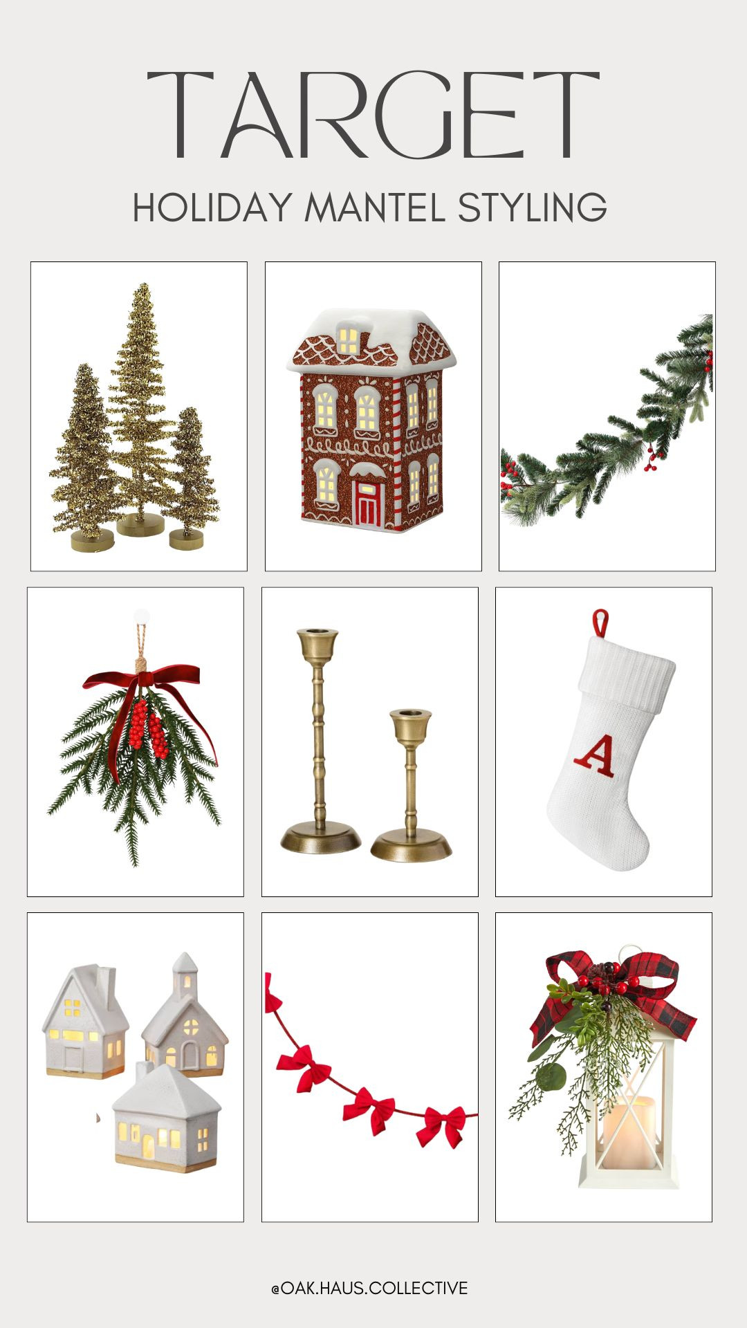 Target Holiday Mantel Decor #target #targethome #holiday #holidaydecor #christmas #christmasdecor #fireplace #mantel 

 #LTKSeasonal #LTKHome #LTKStyleTip