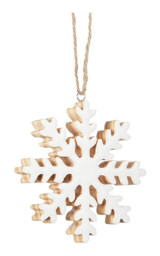 CANVAS The Night Before Christmas Trend Collection High-Gloss Enamel White Snowflake Ornament | Canadian Tire