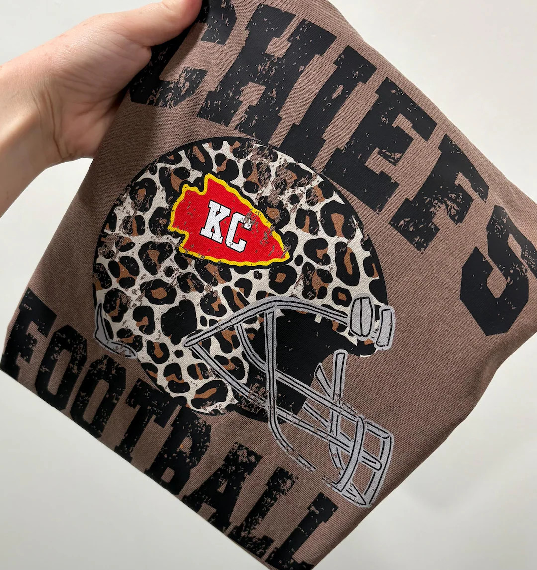 Kansas City Chiefs | Kansas City Tee | Kansas City Football | Chiefs | Kansas City Leopard | Kans... | Etsy (US)