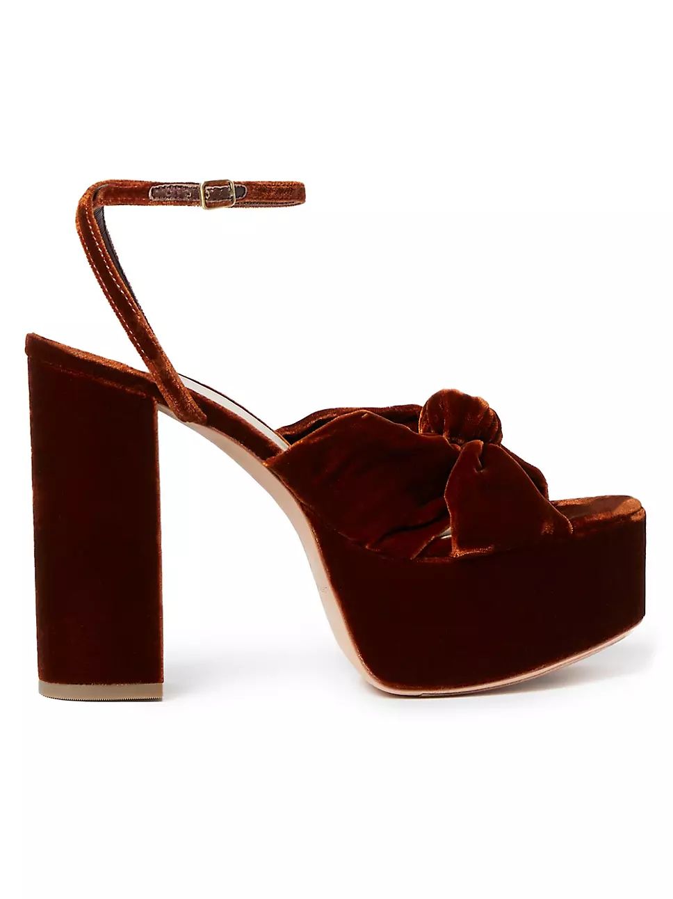 Roz 130MM Crushed Velvet Platform Sandals | Saks Fifth Avenue