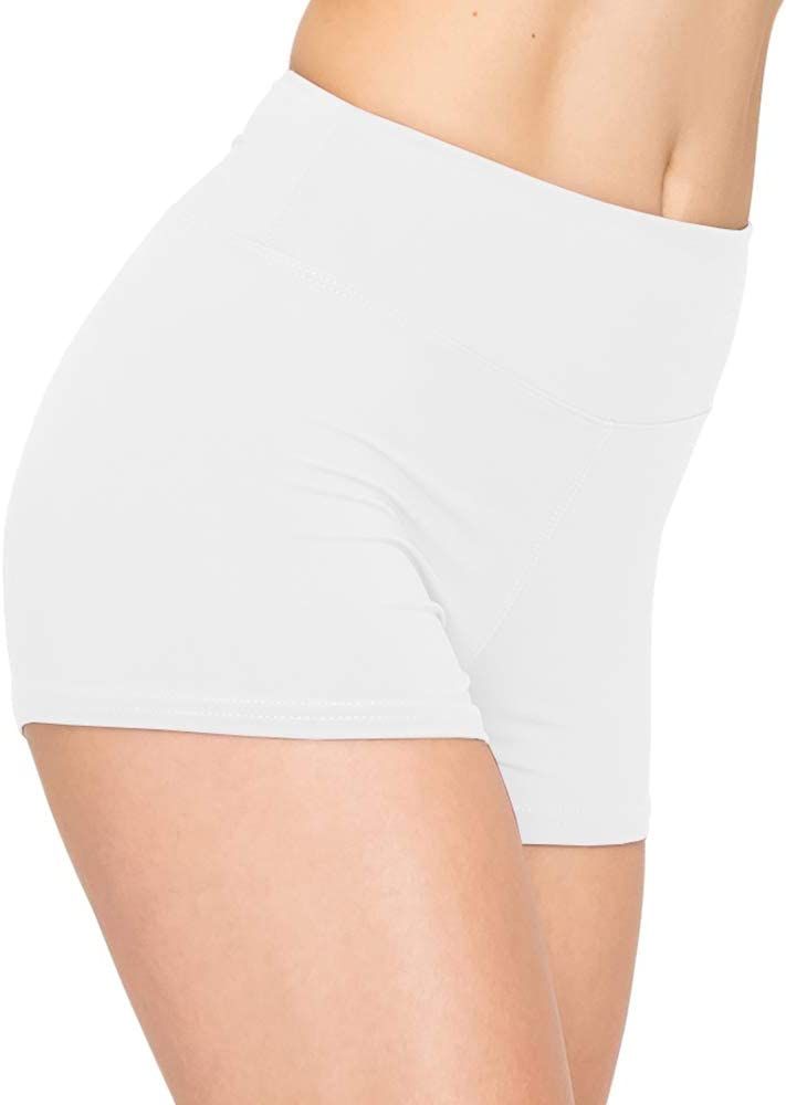 ALWAYS Women Workout Yoga Shorts - Premium Soft Solid Stretch Cheerleader Running Dance Volleybal... | Amazon (US)