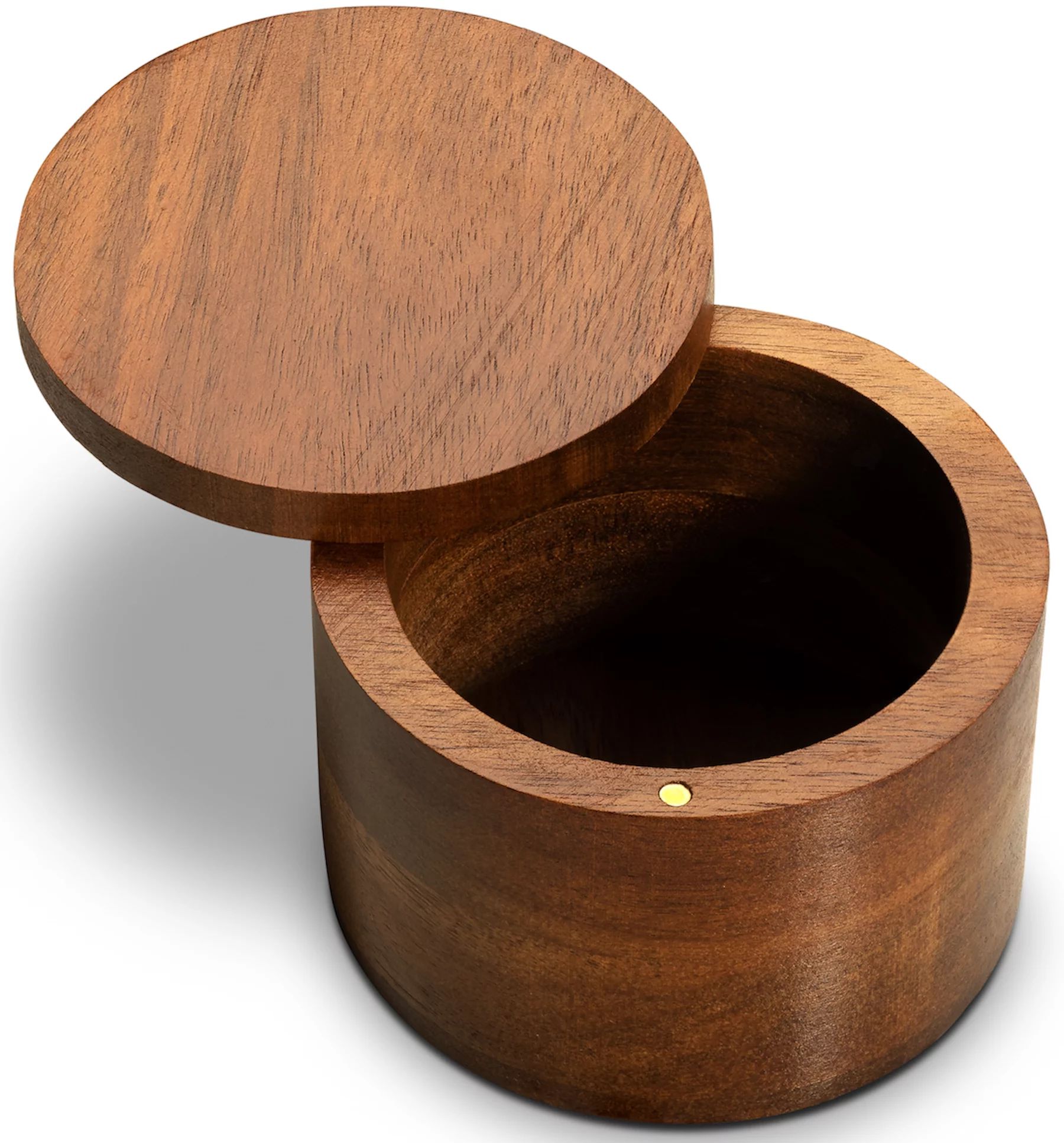 Salt Box Made of High Quality Acacia Wood, Magnetic Swivel Lid, 3.5" x 2.5" Inch, Salt Cellar by ... | Walmart (US)