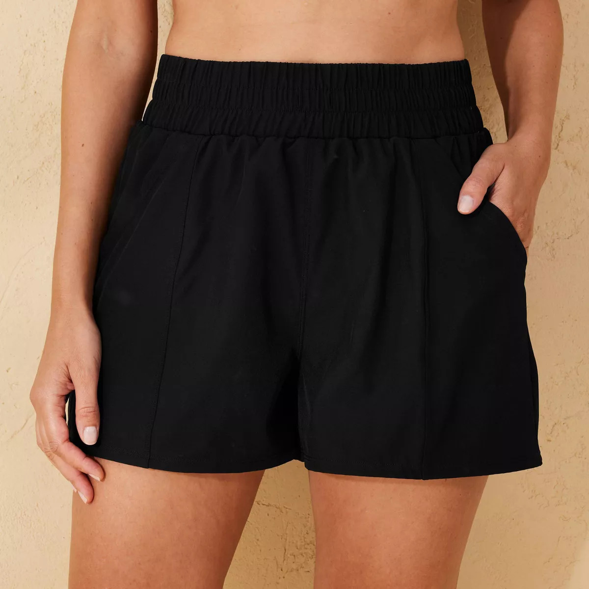 Women's 3" High Waist Swim Board Shorts with Pockets - Shade & Shore™ | Target