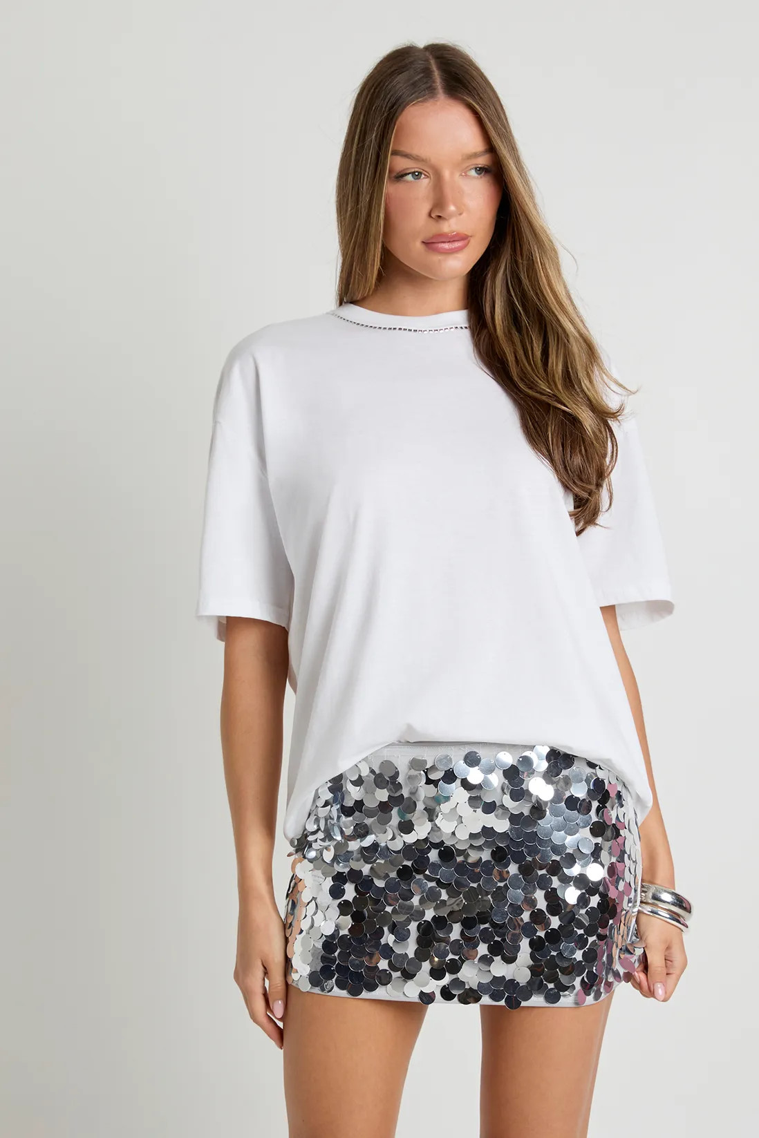 Disc Sequin Mini Skirt | Boohoo.com (UK & IE)
