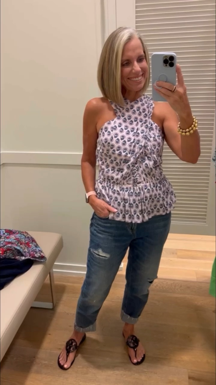 In store Loft try on 
#dresses #tops #4thofJulylooks #july4thoutfit #summerdress

#LTKFind #LTKSeasonal #LTKstyletip