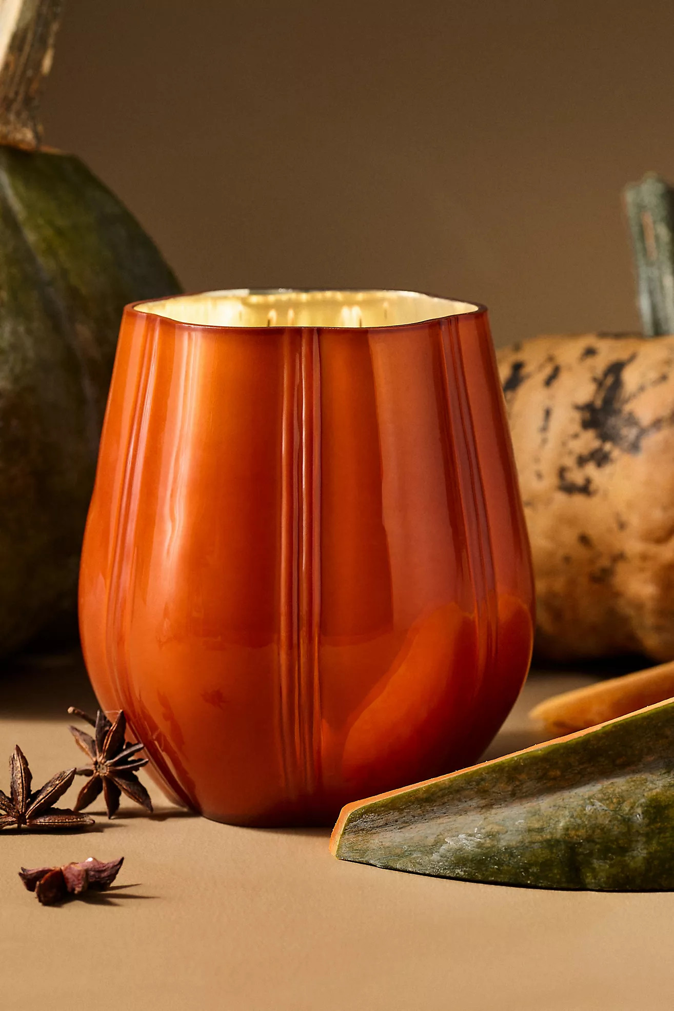 Capri Blue Pumpkin Clove Glass Decorator Candle | Anthropologie (US)