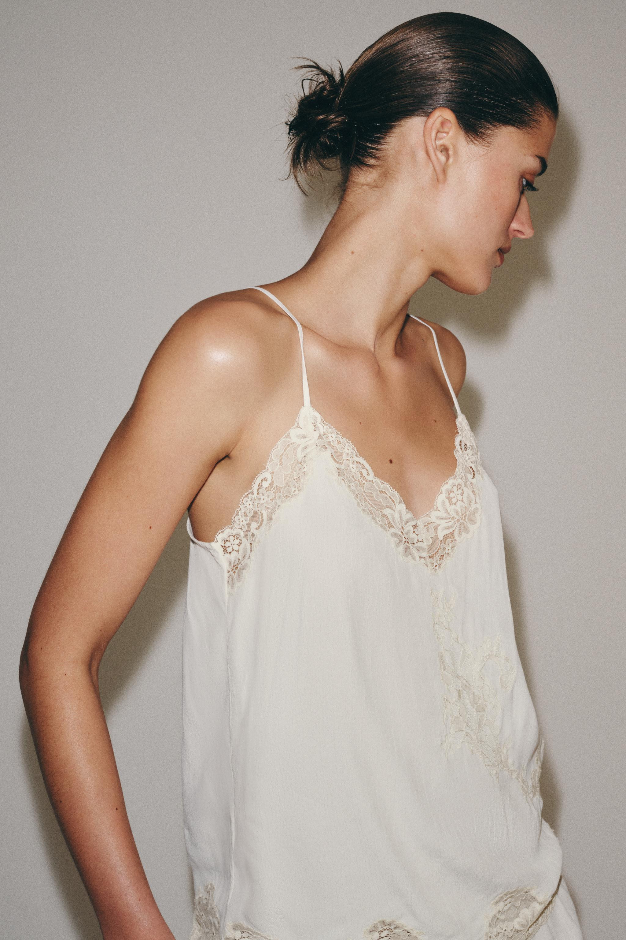 ZW COLLECTION LACE CAMISOLE TOP | Zara UK