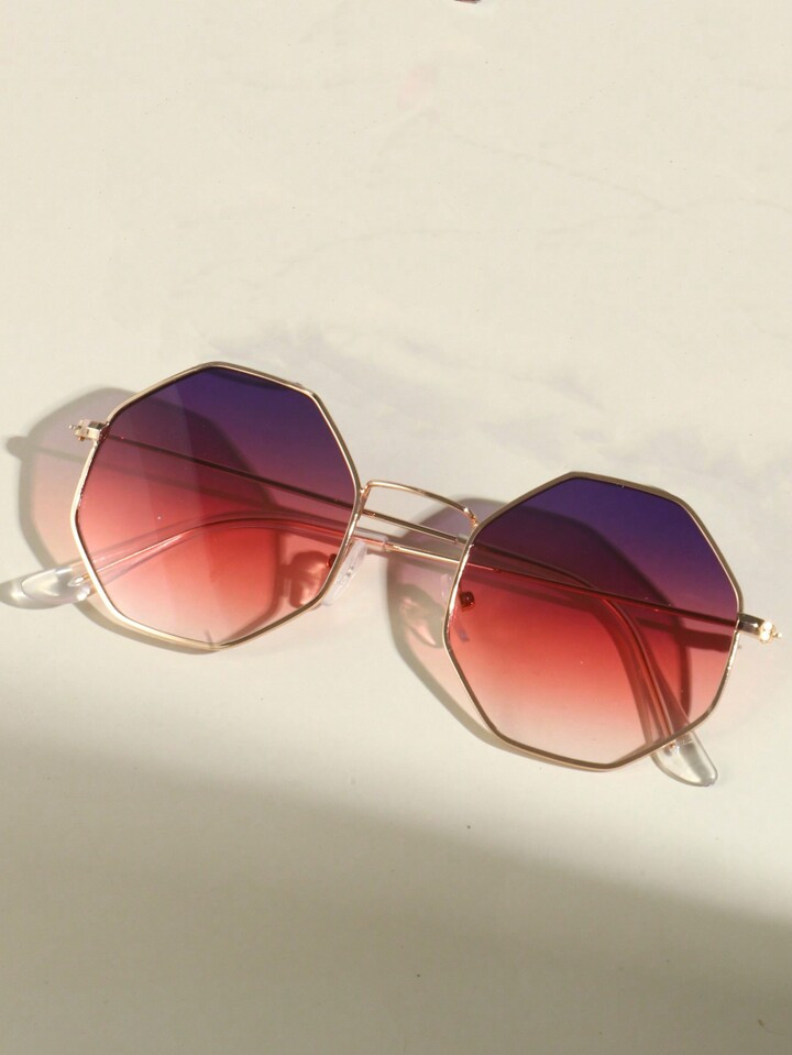 1 Pair Geometric Polygonal Metal Unisex Sunglasses Suitable For Daily Wear | SHEIN EUR | SHEIN